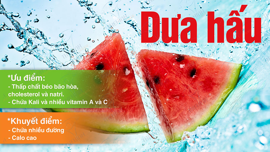 Giá trị dinh dưỡng của dưa hấu, thực phẩm giàu vitamin A và vitamin C