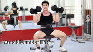 Arnold Dumbbell Press Đẩy Vai toàn diện