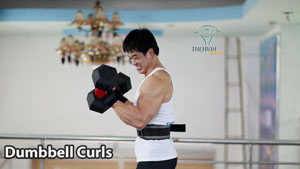 Dumbbell Curl Tập Tay trước cùng lúc tạ đôi