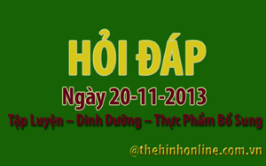 Hỏi đáp thể hình 19 20-11-2013