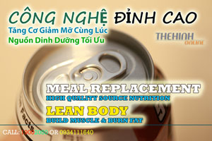 Bữa ăn thông minh Meal Replacement tăng cơ giảm mỡ đỉnh cao thể hình