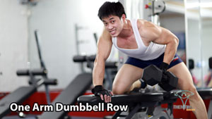 One Arm Dumbbell Row tập thể hình lưng xô 