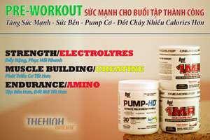 Pre workout Tăng sức mạnh sức bền phục hồi trong và sau tập thể hình