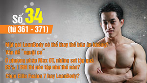 Hỏi đáp thể hình 34 Vấn đề nguội cơ, Fusion 7 hay Leanbody bữa sáng 