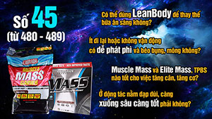 Hỏi đáp thể hình 45 LeanBody thay thế bữa sáng