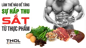 Làm thế nào để tăng cường hấp thu SẮT từ thực phẩm ? - THOL