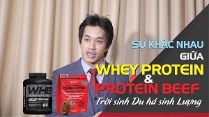 Whey và Beef Protein - So sánh về công dụng, cách dùng -THOL