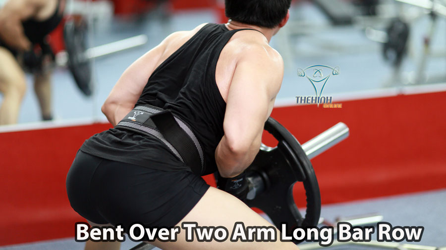 Bent Over Two Arm Long Bar Row Tập Thể Hình Lưng To Khỏe Dày Rộng 