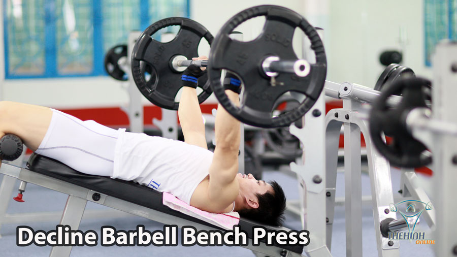 Decline Barbell Bench Press Tập Ngực Dưới Đúng Kỹ Thuật GYM