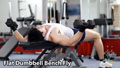 Dumbbell Bench Fly Ép ngực trong tạ đôi ghế phẳng