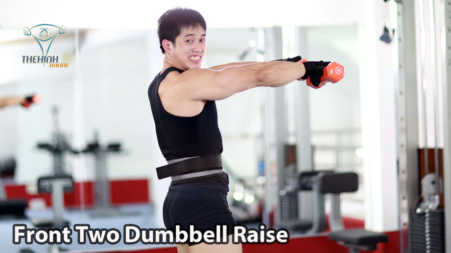 Two Dumbbell Shoulders Raise tập săn chắc vai giảm mỡ GYM