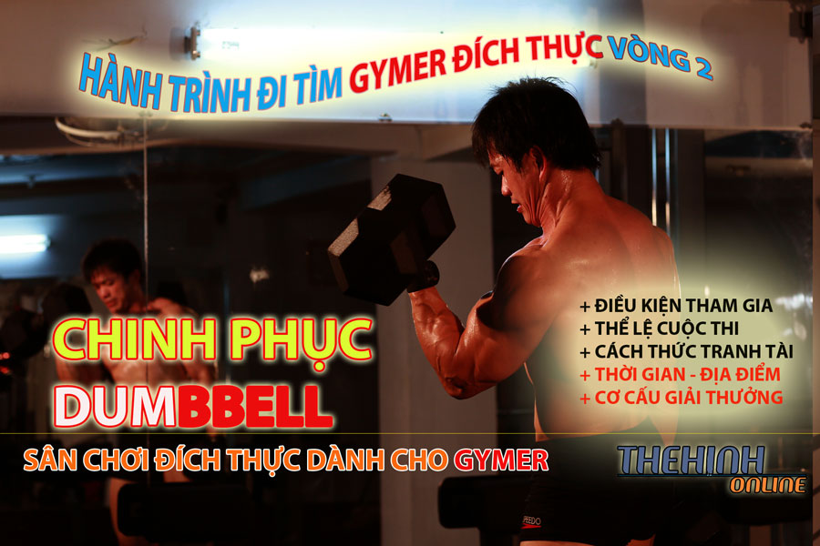 GYMER 2, Thể lệ, danh sách thí sinh, Giải thưởng,Chinh Phục Dumbbell