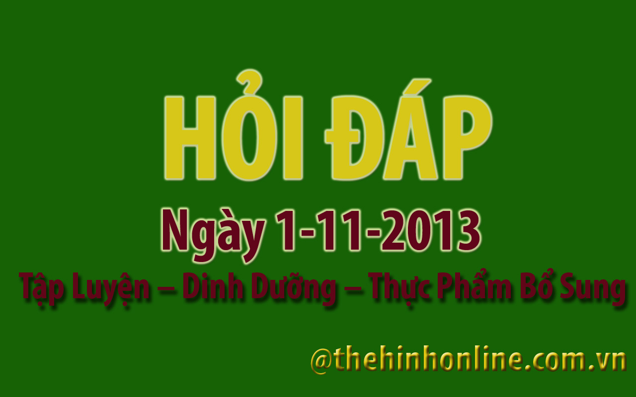 Thể hình GYM Fitness Hỏi đáp thể hình 16 1-11-2013