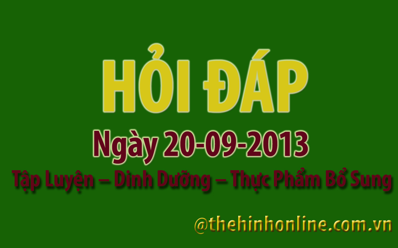 Thể hình GYM Fitness Hỏi đáp [tập 2] ngày 20-09-2013