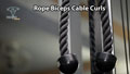 Rope Biceps Cable Curl Cuốn Tay Trước Với Cáp