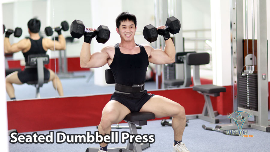 Dumbbell Shoulders Press Tập vai tạ đôi đúng kỹ thuật thể hình