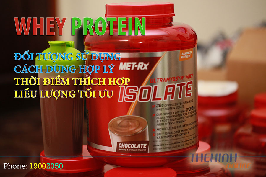 Whey protein, Đối tượng, Cách dùng, thời điểm, liều lượng tối ưu