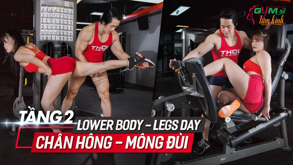 Leg Day BA Bio Arc cable free weight - Gym nữ tâm kinh tầng 2