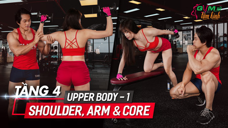 Nữ tập Tay Vai Eo Bụng thon gọn sexy free weight Gym Nữ Tâm Kinh Tầng 4