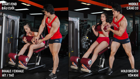 Gym nữ tâm kinh PPS Abdominal Crunch 3x10 nghỉ 1 phút