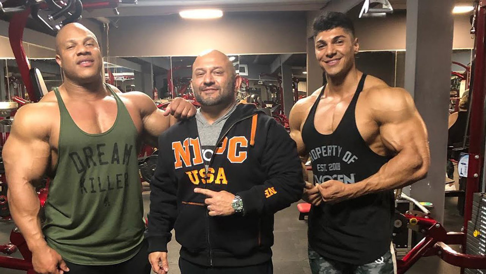 phil heath, andrei deiu cùng hany rambod tập tay khủng