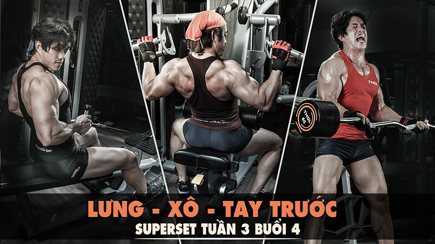 Superset - Tuần 3 buổi 4 - Triset Lưng, Xô, Tay trước - THOL