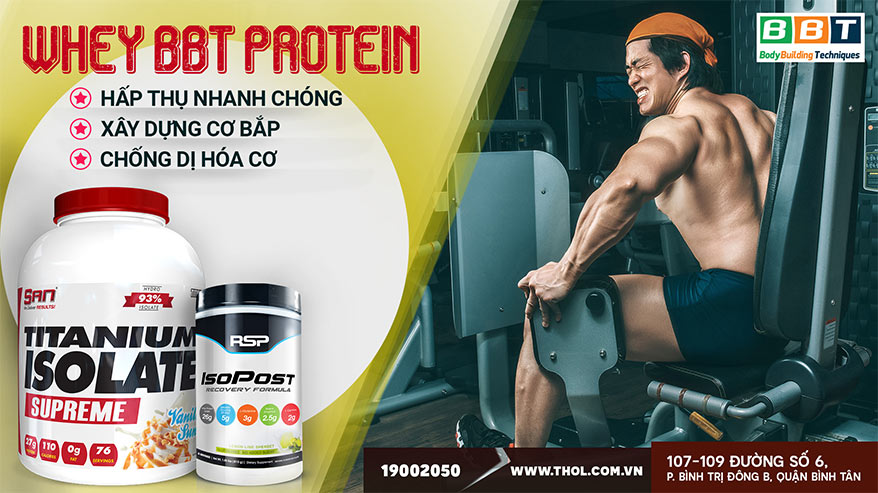 <strong>whey</strong> bbt isopost và isolate tập gym tăng cơ giảm mỡ