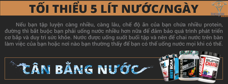 Uống nhiều nước để tăng cân - THOL