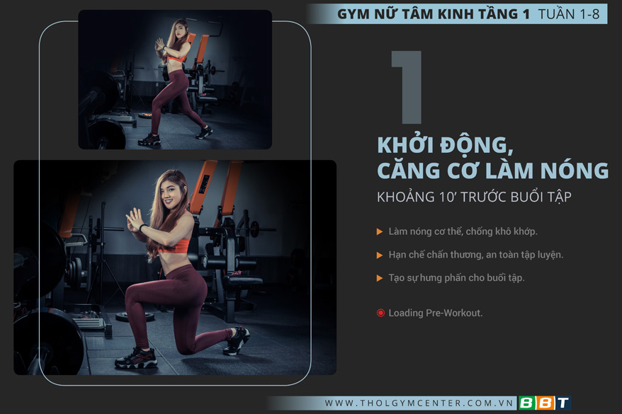 gym nữ tâm kinh - giáo án thể hình nữ THOL